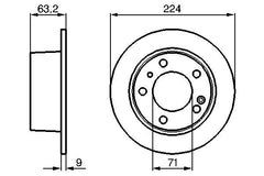 2x Bremsscheibe Hinterachse für CITROËN XM Break