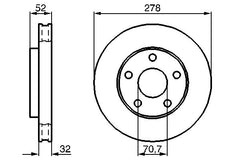2x Bremsscheibe Vorderachse für OPEL SINTRA