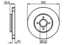 2x Bremsscheibe Vorderachse für FORD FOCUS I Turnier