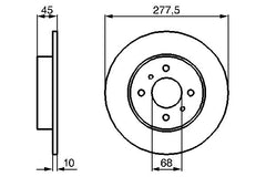 2x Bremsscheibe Hinterachse für NISSAN PRIMERA Hatchback Traveller