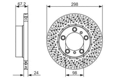 Bremsscheibe Vorderachse rechts für PORSCHE BOXSTER CAYMAN
