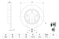 2x Bremsscheibe für MAZDA