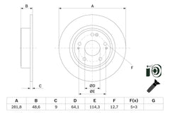 2x Bremsscheibe Hinterachse für HONDA HR-V