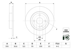 2x Bremsscheibe Hinterachse für MAZDA MX-5 RF Targa IV