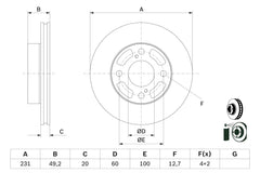 2x Bremsscheibe Vorderachse für SUZUKI CELERIO