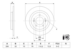 2x Bremsscheibe Hinterachse für HYUNDAI KIA KONA SONATA VIII NIRO II
