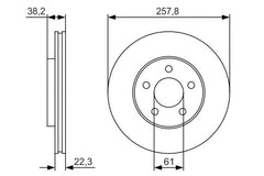 2x Bremsscheibe Vorderachse für CHRYSLER DODGE NEON II