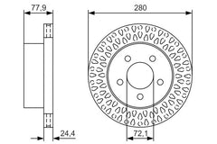 2x Bremsscheibe Vorderachse für JEEP CHEROKEE WRANGLER II