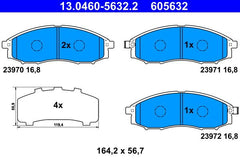 Bremsbelagsatz Scheibenbremse Vorderachse für NISSAN NAVARA PATHFINDER II PICK