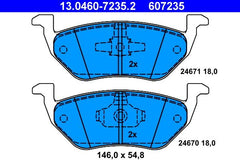 Bremsbelagsatz Scheibenbremse Hinterachse für FORD MAZDA MAVERICK TRIBUTE