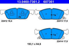 Bremsbelagsatz Scheibenbremse Vorderachse für FORD FOCUS IV Turnier KUGA III
