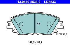 Bremsbelagsatz Scheibenbremse Vorderachse für TOYOTA LEXUS CAMRY COROLLA CROSS