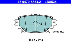 Bremsbelagsatz Scheibenbremse Hinterachse für TOYOTA LEXUS bZ4X HIGHLANDER RAV