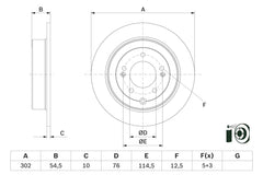 2x Bremsscheibe Hinterachse für HYUNDAI KIA TUCSON Kasten/SUV SPORTAGE IV VAN