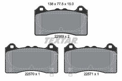 Bremsbelagsatz Scheibenbremse Vorderachse für FORD FOCUS III