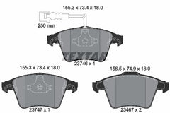 Bremsbelagsatz Scheibenbremse Vorderachse für VW CALIFORNIA T5 Camper MULTIVAN