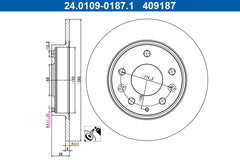 2x Bremsscheibe Hinterachse für MAZDA 3 Stufenheck Schrägheck CX-30
