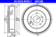 Bremstrommel Hinterachse für FORD FOCUS II Turnier Stufenheck III Kasten/Kombi