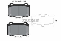 Bremsbelagsatz Scheibenbremse Hinterachse für HYUNDAI JEEP TESLA GENESIS Coupe