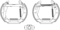 Bremsbackensatz Hinterachse für AUDI VW 80 B2 Stufenheck GOLF I Cabriolet II