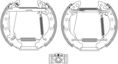 Bremsbackensatz Hinterachse für SEAT SKODA VW AROSA FELICIA I II Kombi Pick-up