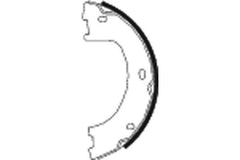 Bremsbackensatz Feststellbremse Hinterachse für MERCEDES-BENZ VW SPRINTER 4,6-t