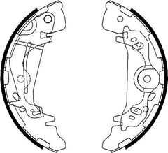 Bremsbackensatz Hinterachse für HYUNDAI H-1 Kasten
