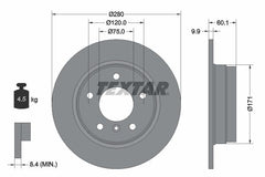 2x Bremsscheibe Hinterachse für BMW 3 Coupe Cabriolet Touring Compact
