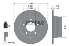 2x Bremsscheibe Hinterachse für BMW 3 Compact