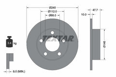 2x Bremsscheibe Hinterachse für AUDI VW A4 B5 Avant PASSAT Variant B5.5