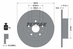 2x Bremsscheibe Hinterachse für ALFA ROMEO LANCIA 166 KAPPA Coupe SW