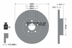 2x Bremsscheibe Vorderachse für ALFA ROMEO 147 156 Sportwagon