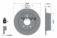 2x Bremsscheibe Hinterachse für MERCEDES-BENZ A-KLASSE VANEO
