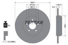 2x Bremsscheibe Hinterachse für MERCEDES-BENZ M-KLASSE