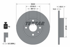 2x Bremsscheibe Hinterachse für OPEL CORSA C TIGRA TwinTop Kasten/Schrägheck