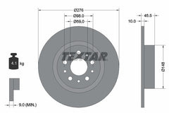 2x Bremsscheibe Hinterachse für ALFA ROMEO 156 Sportwagon GT