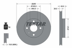 2x Bremsscheibe Vorderachse für TOYOTA MR2 III YARIS VERSO VAN