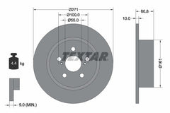 2x Bremsscheibe Hinterachse für TOYOTA AVENSIS Liftback Kombi