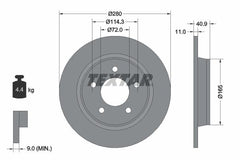2x Bremsscheibe Hinterachse für MAZDA 3 Stufenheck 5
