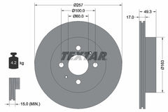 2x Bremsscheibe Vorderachse für SUZUKI IGNIS I