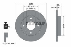 2x Bremsscheibe Hinterachse für MITSUBISHI SMART COLT VI CZC Cabriolet FORFOUR