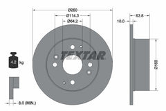 2x Bremsscheibe Hinterachse für HONDA ACCORD VI Coupe Hatchback