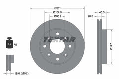 2x Bremsscheibe Vorderachse für ROVER TATA CITYROVER Schrägheck INDIGO