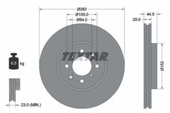 2x Bremsscheibe Vorderachse für MG ZR ZS Hatchback
