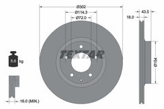2x Bremsscheibe Hinterachse für MAZDA RX-8