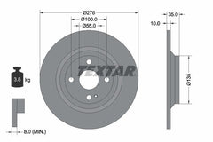 2x Bremsscheibe Hinterachse für MAZDA MX-5 II