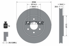 2x Bremsscheibe Vorderachse für NISSAN NAVARA NP300 Pick-up PATHFINDER III