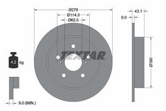 2x Bremsscheibe Hinterachse für FIAT SUZUKI SEDICI SWIFT III SX4 / CLASSIC