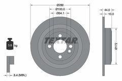 2x Bremsscheibe Hinterachse für MINI Cabriolet Roadster CLUBMAN CLUBVAN Coupe