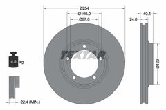 2x Bremsscheibe Vorderachse für HYUNDAI H100 Kasten H-1 / STAREX Bus